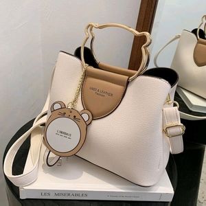 Cartoon Decor Shoulder Bag With Inner Pouch